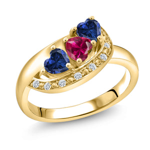 Ring in 925 Yellow Gold Plated Silver