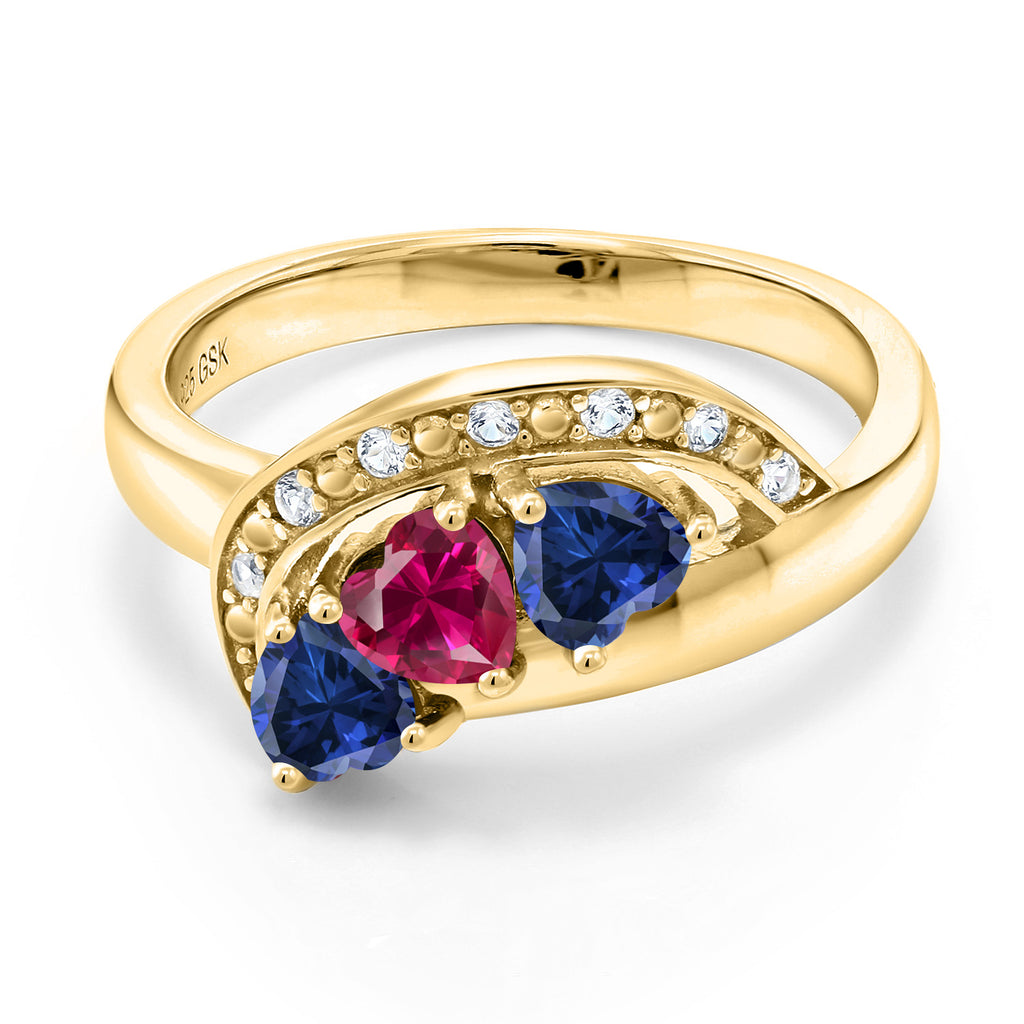 Ring in 925 Yellow Gold Plated Silver