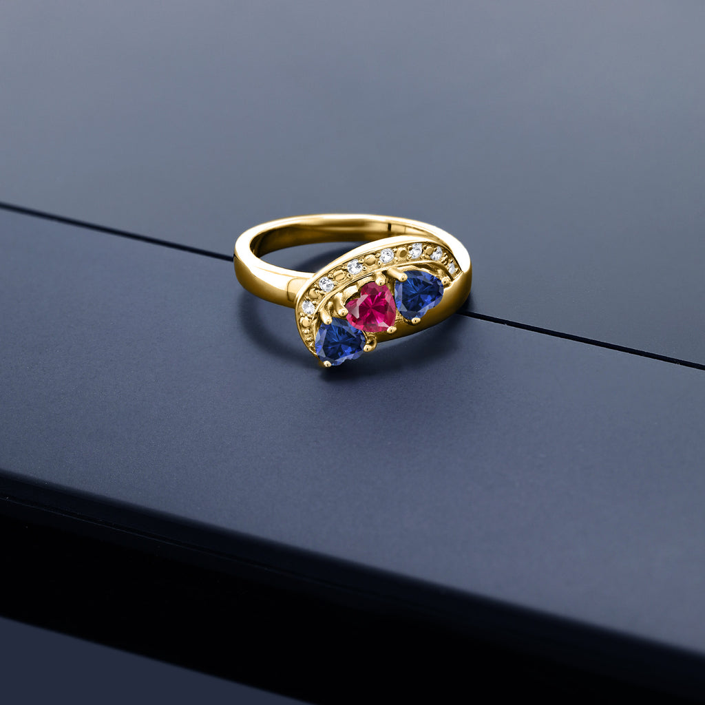 Ring in 925 Yellow Gold Plated Silver