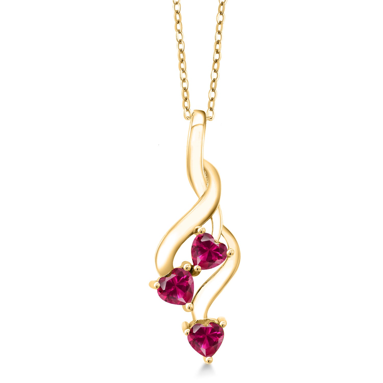 Pendant in 925 Yellow Gold Plated Silver