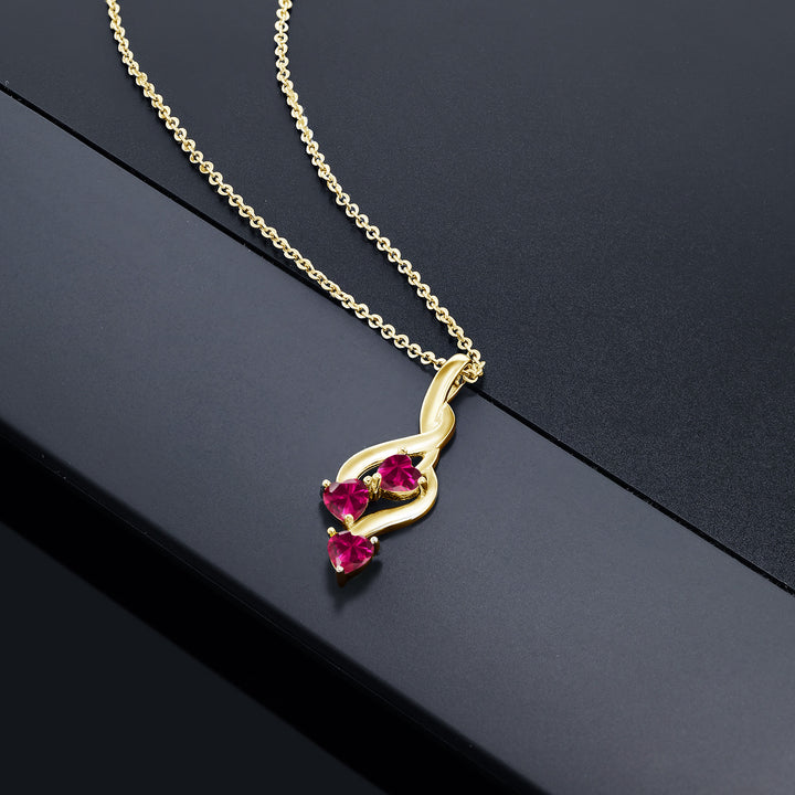 Pendant in 925 Yellow Gold Plated Silver