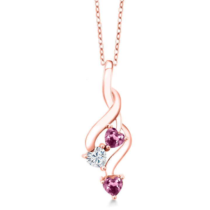 Pendant in 925 Rose Gold Plated Silver