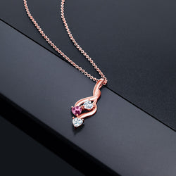 Pendant in 925 Rose Gold Plated Silver