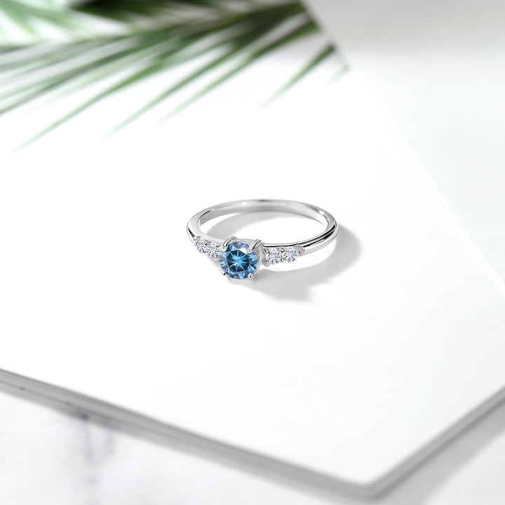 Persian Blue Moissanite - April_6