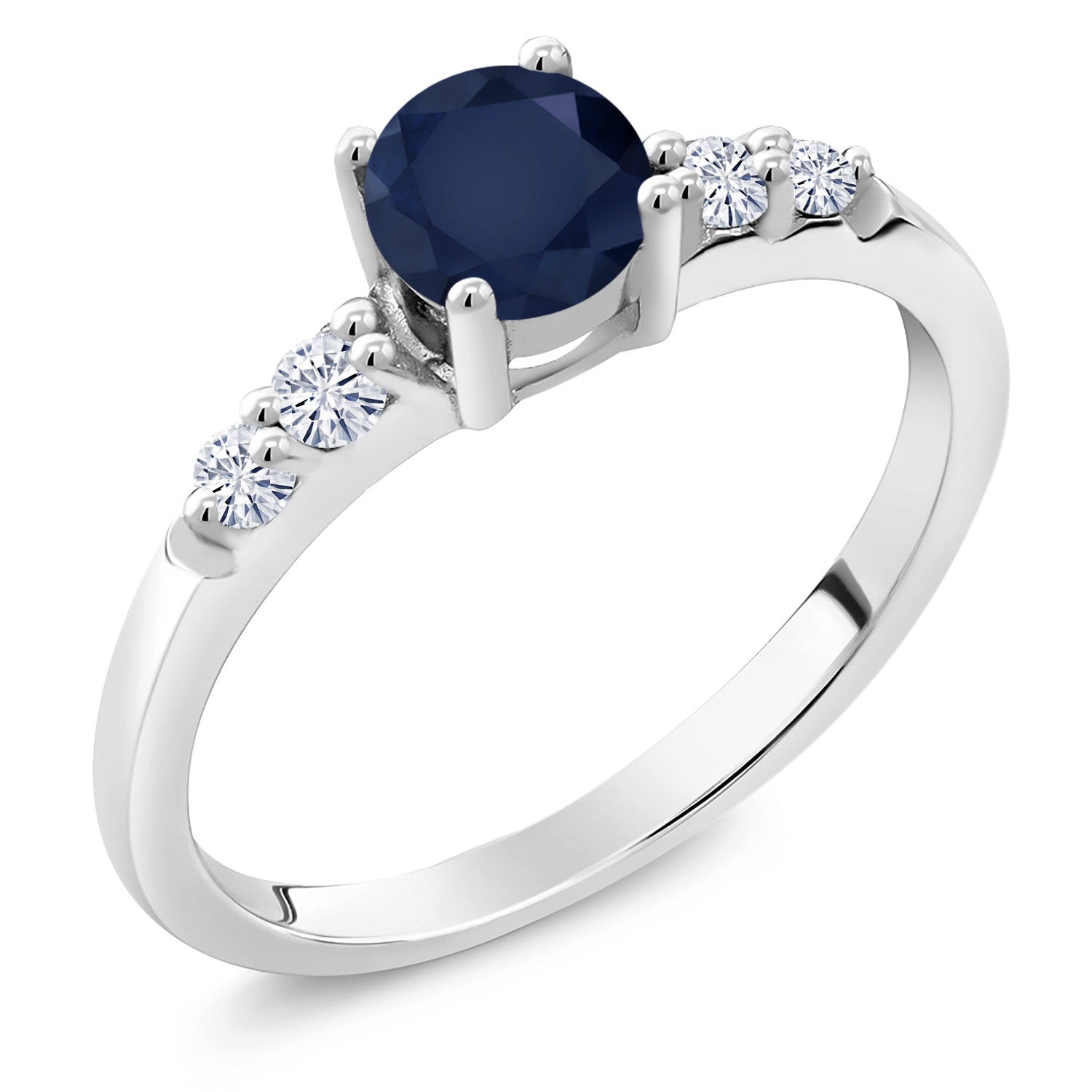Blue Sapphire - September_9_Ring in 925 Sterling Silver