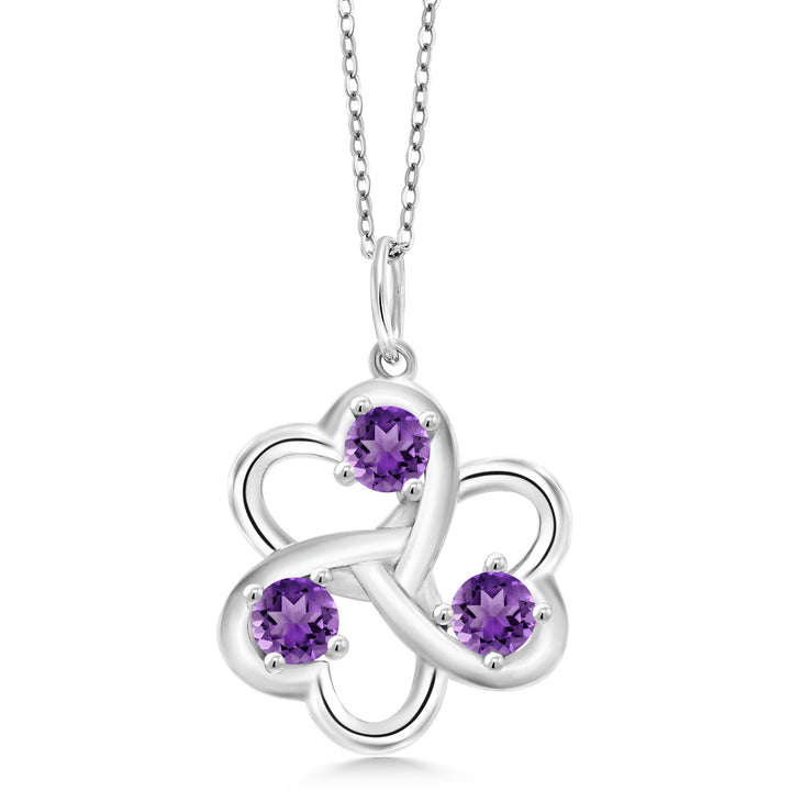 Amethyst - February_Pendant in 925 Sterling Silver