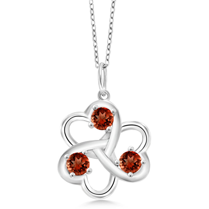 Garnet - January_Pendant in 925 Sterling Silver