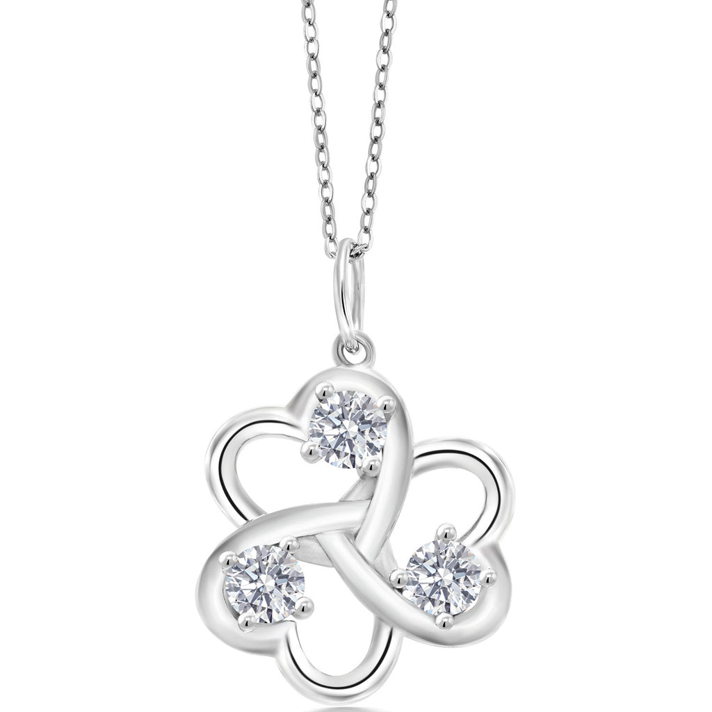 Lab Grown Diamond_Pendant in 925 Sterling Silver