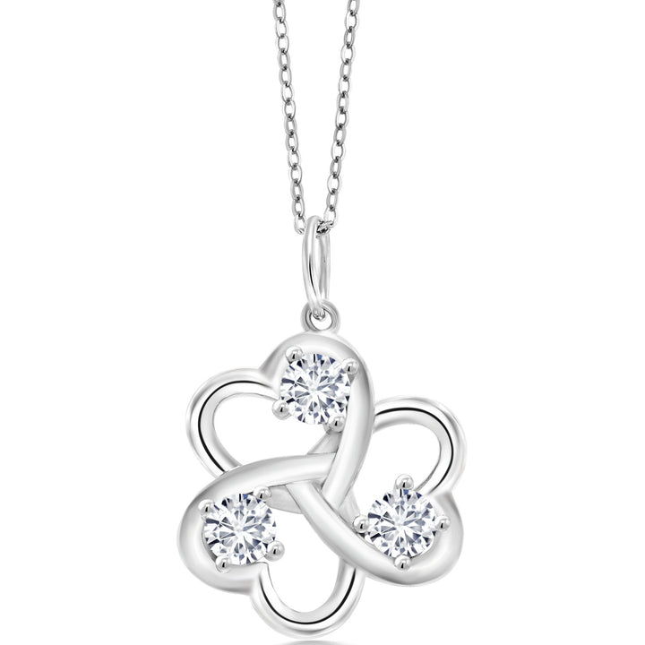Lab Grown Diamond_Pendant in 925 Sterling Silver