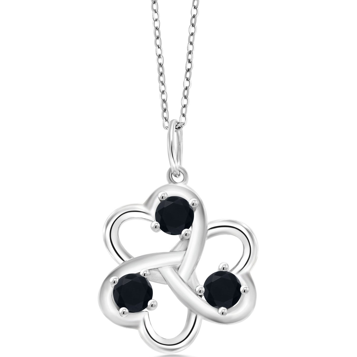 Onyx - December_Pendant in 925 Sterling Silver