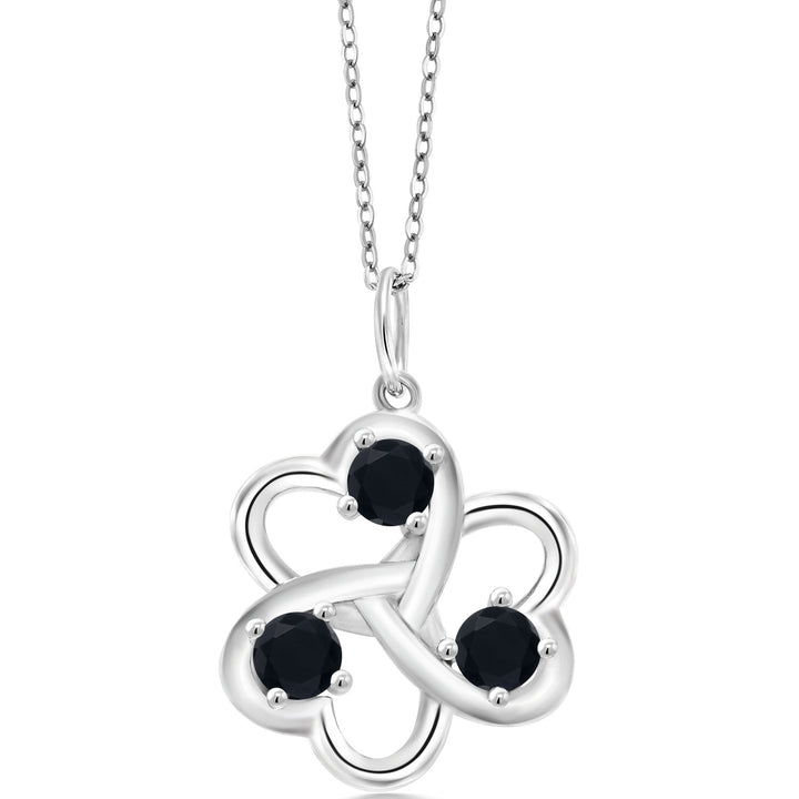 Onyx - December_Pendant in 925 Sterling Silver