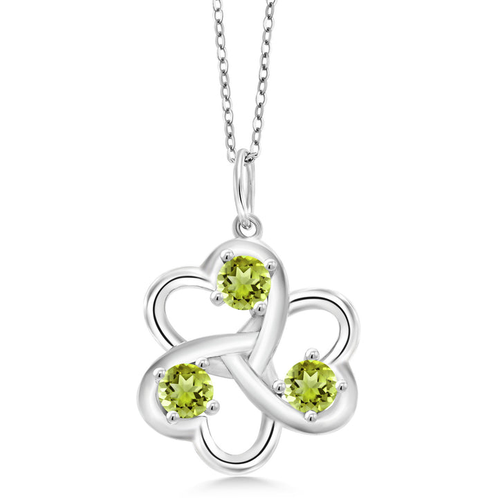 Peridot - August_Pendant in 925 Sterling Silver