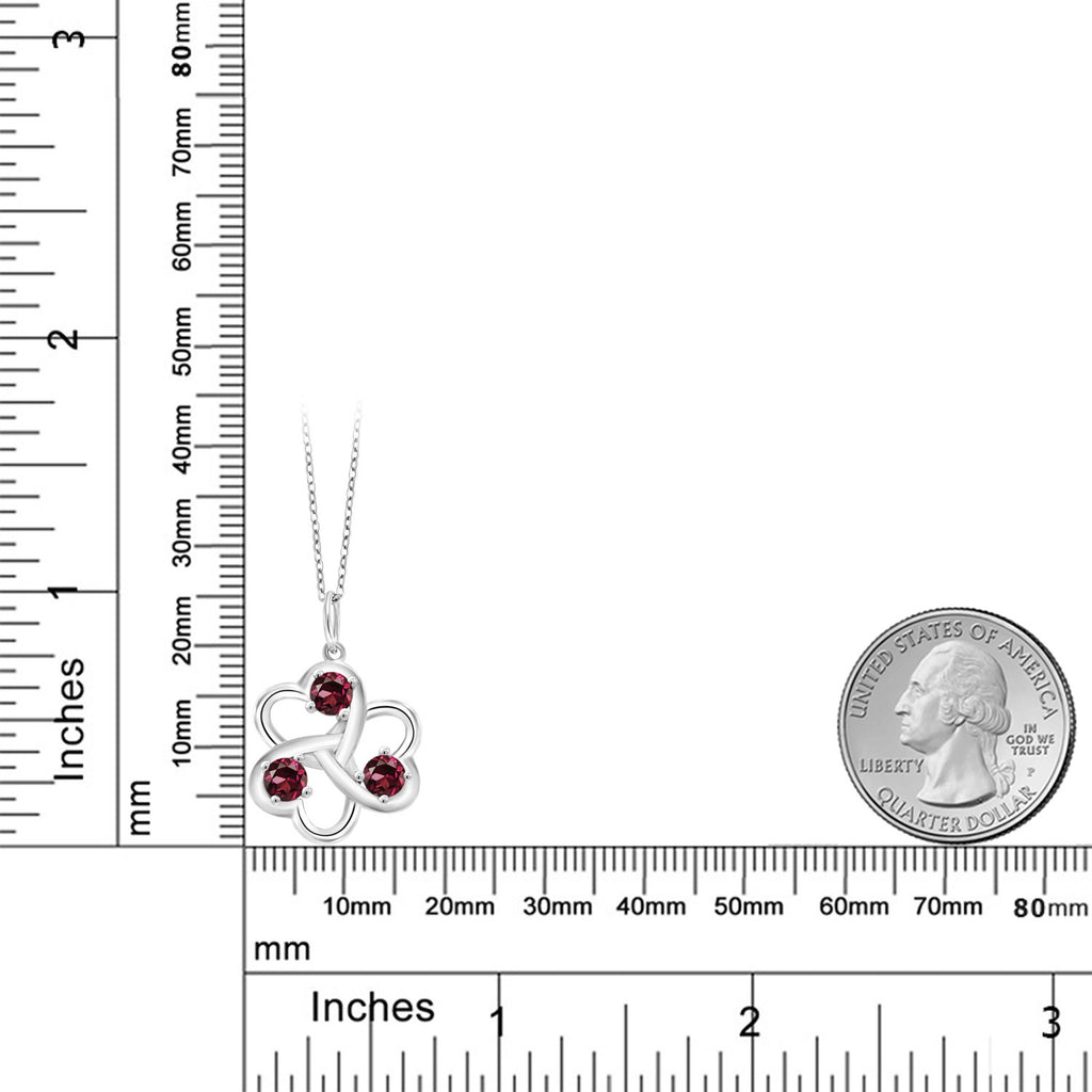 Rhodolite Garnet_Pendant in 925 Sterling Silver