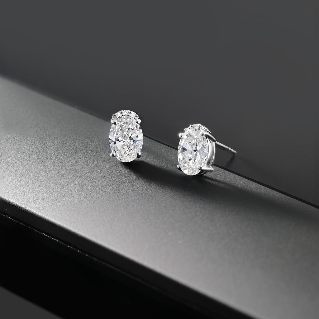 DEF and E - F_Earrings in 925 Sterling Silver