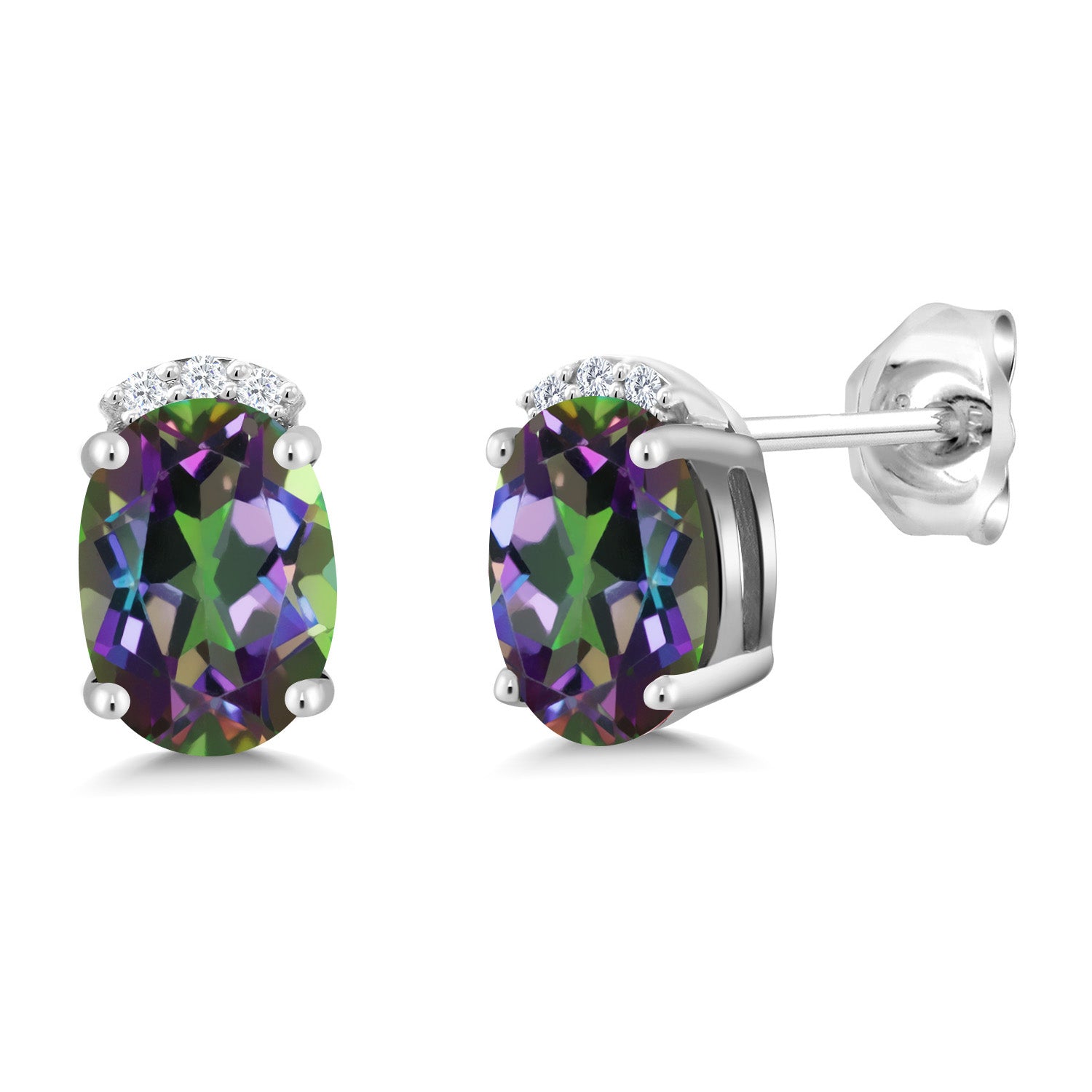 Green Mystic Topaz_Earrings in 925 Sterling Silver