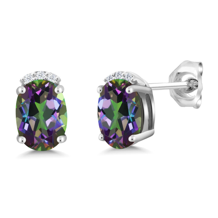 Green Mystic Topaz_Earrings in 925 Sterling Silver