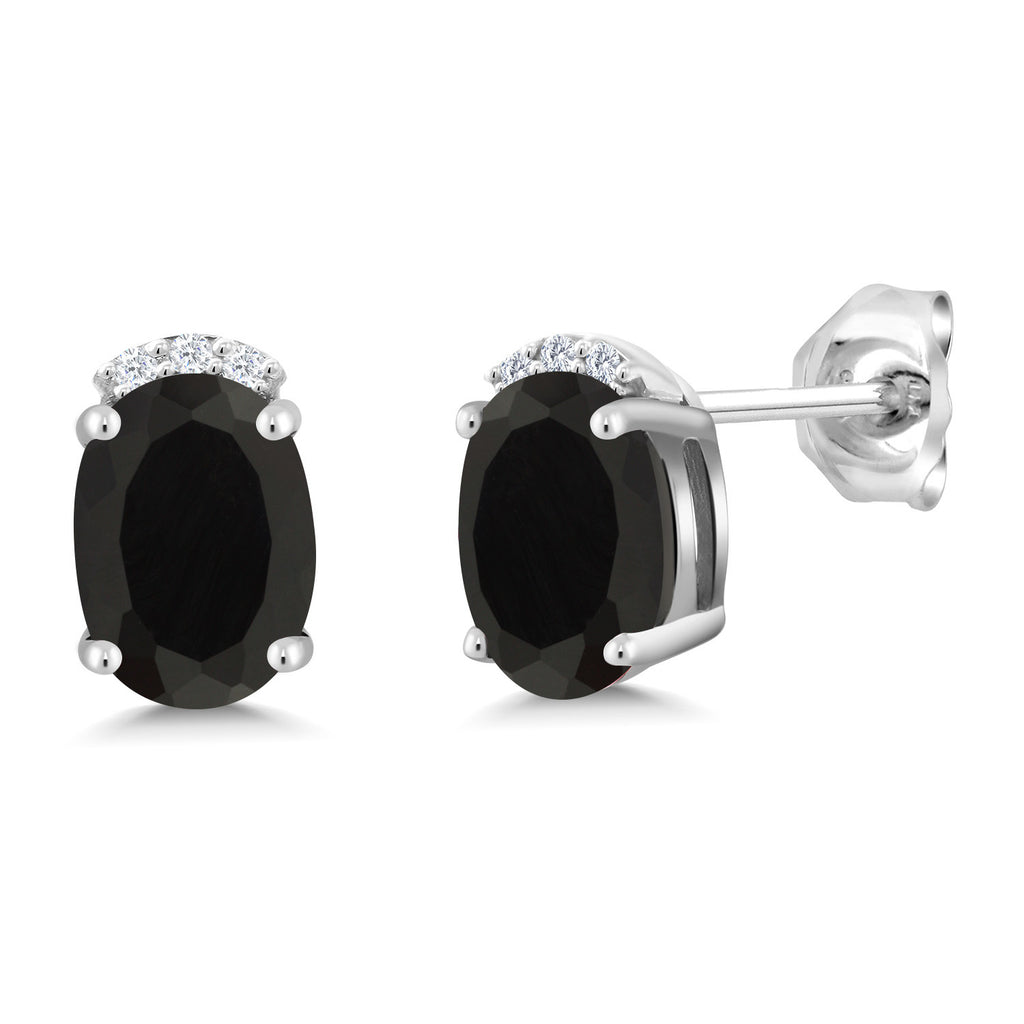 Onyx - December_Earrings in 925 Sterling Silver