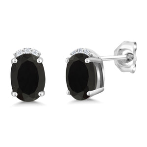 Onyx - December_Earrings in 925 Sterling Silver