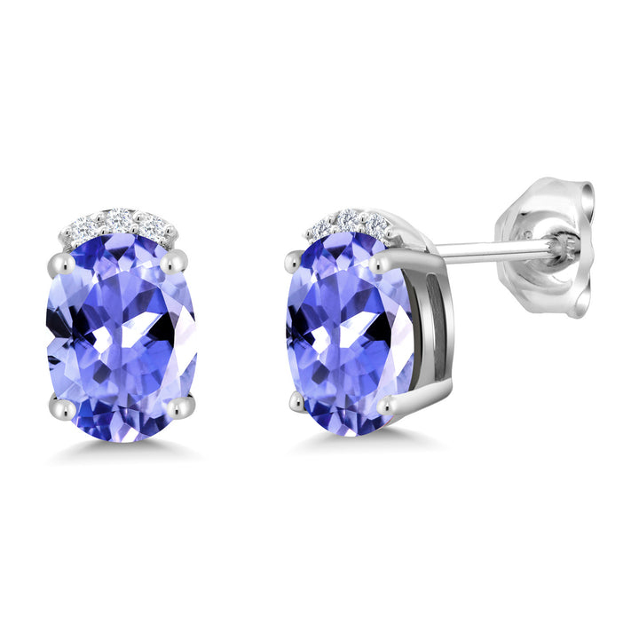 Tanzanite - December_Earrings in 925 Sterling Silver