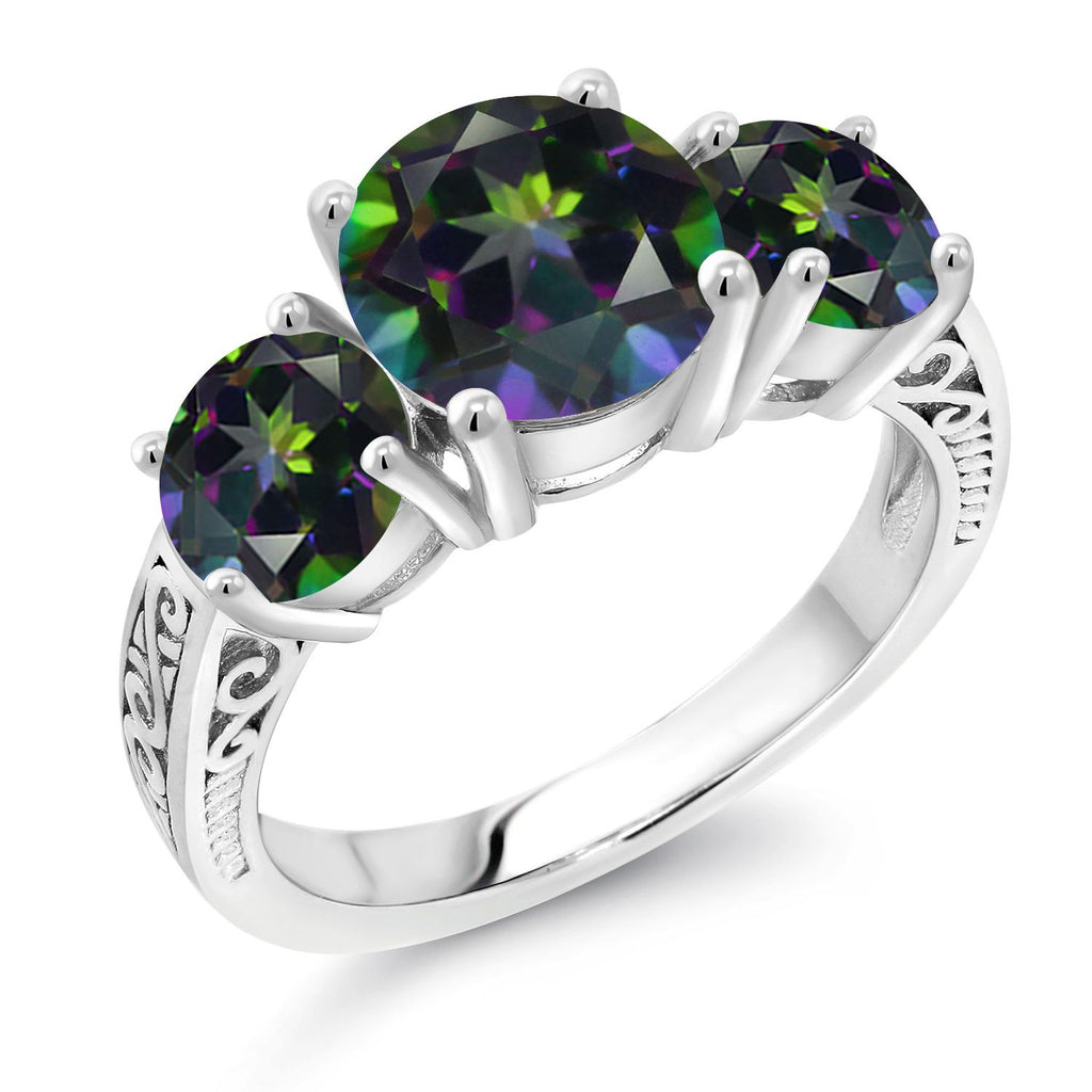 Green Mystic Topaz_8_Ring in 925 Sterling Silver