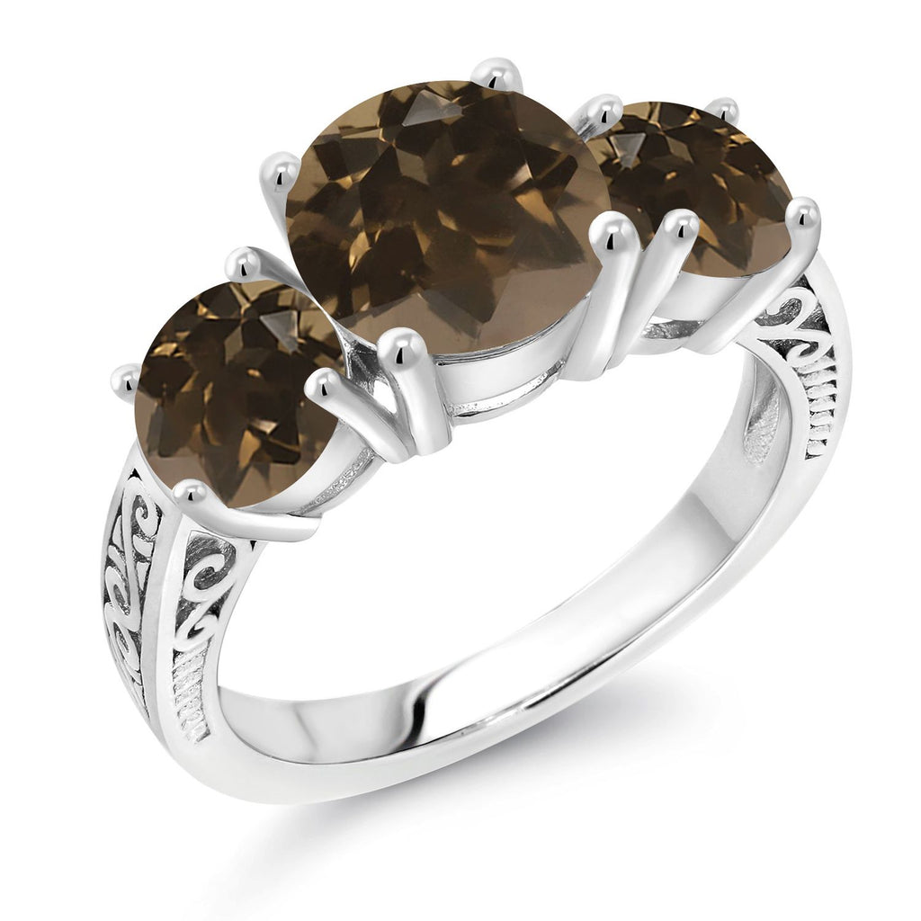 Smoky Quartz_5_Ring in 925 Sterling Silver