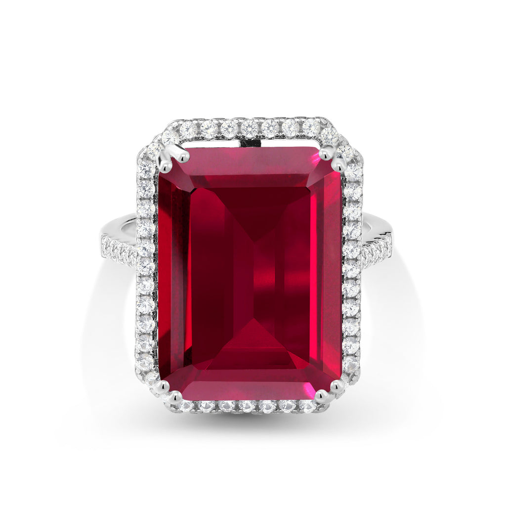 Created Ruby - July_5_Ring in 925 Sterling Silver