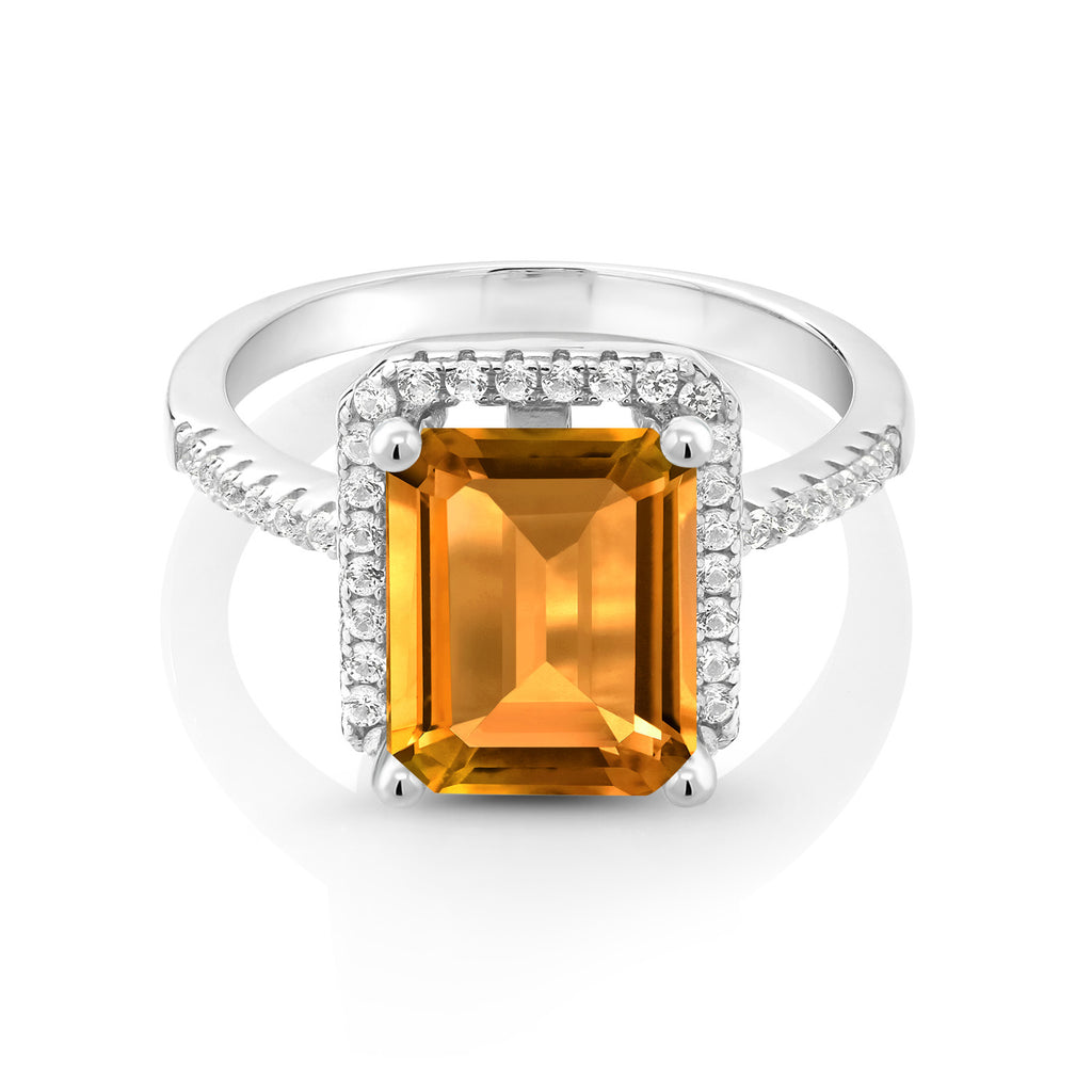 Citrine - November_5_Ring in 925 Sterling Silver