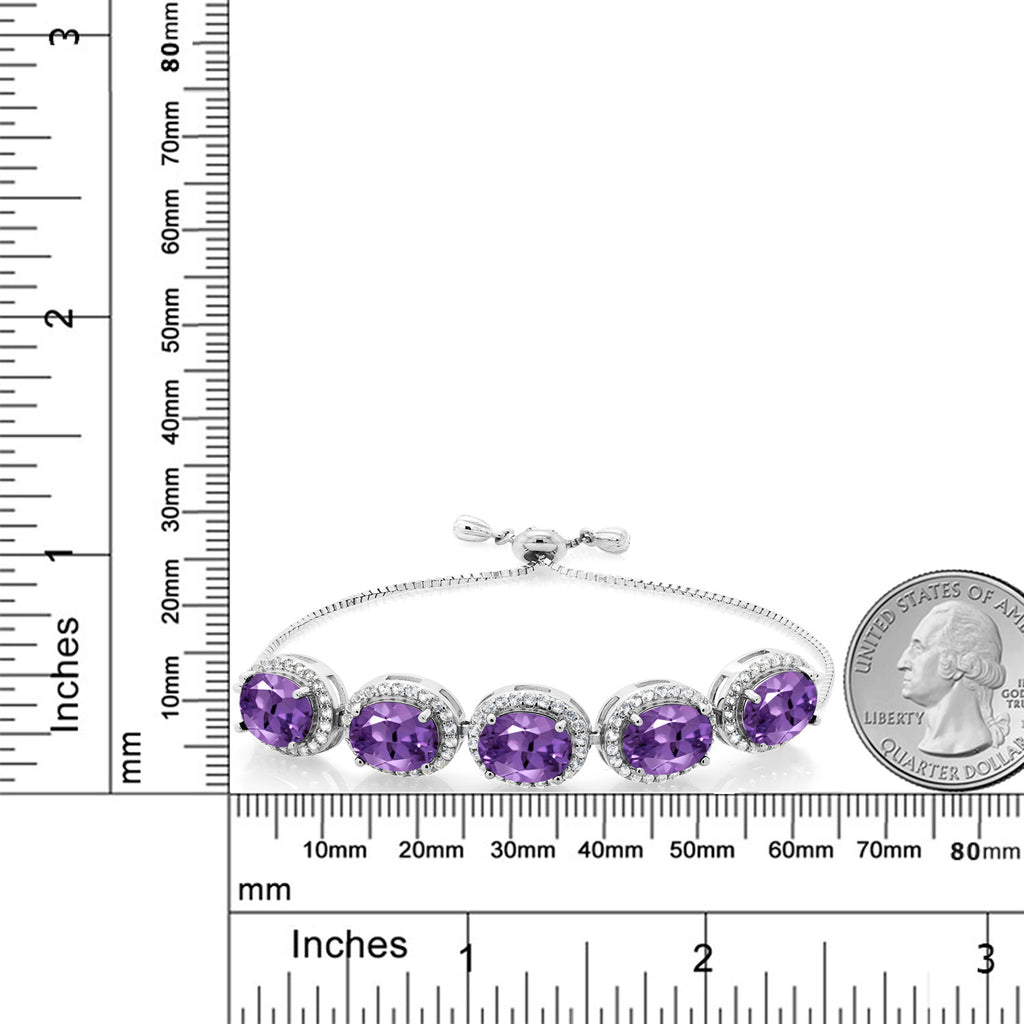 Amethyst - February_Bracelet in 925 Sterling Silver