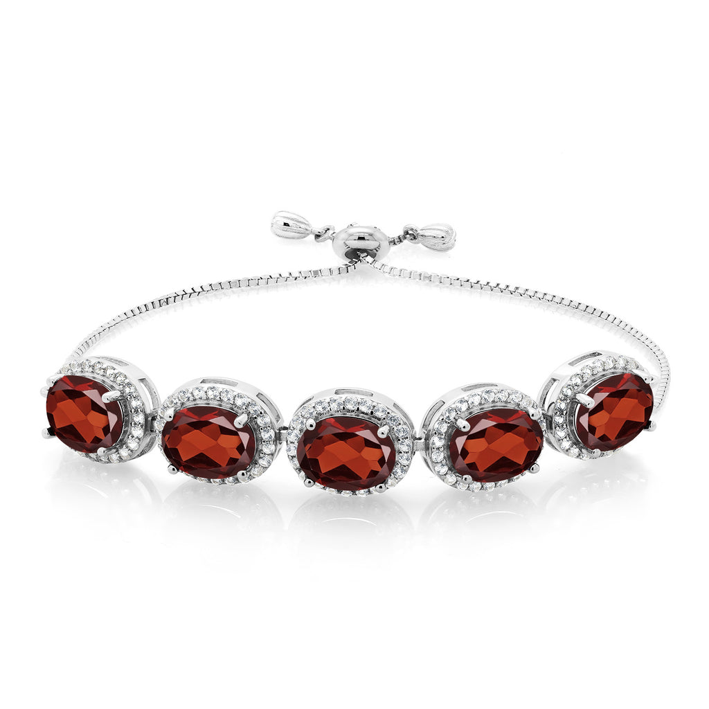 Garnet - January_Bracelet in 925 Sterling Silver