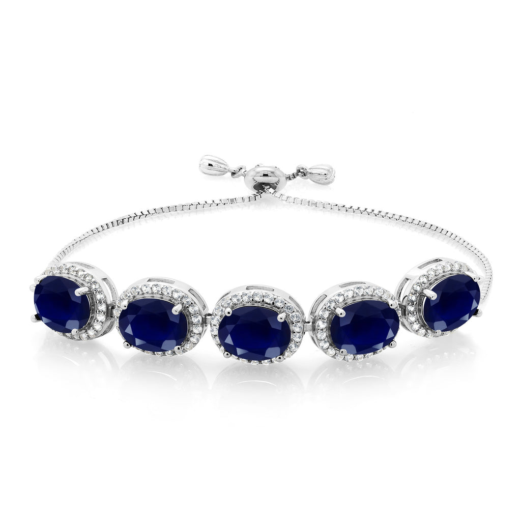 Blue Sapphire - September_Bracelet in 925 Sterling Silver