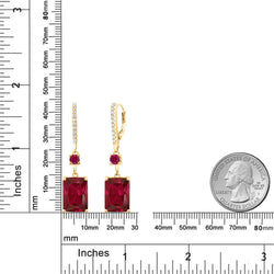 Earrings in 925 Yellow Gold Plated Silver