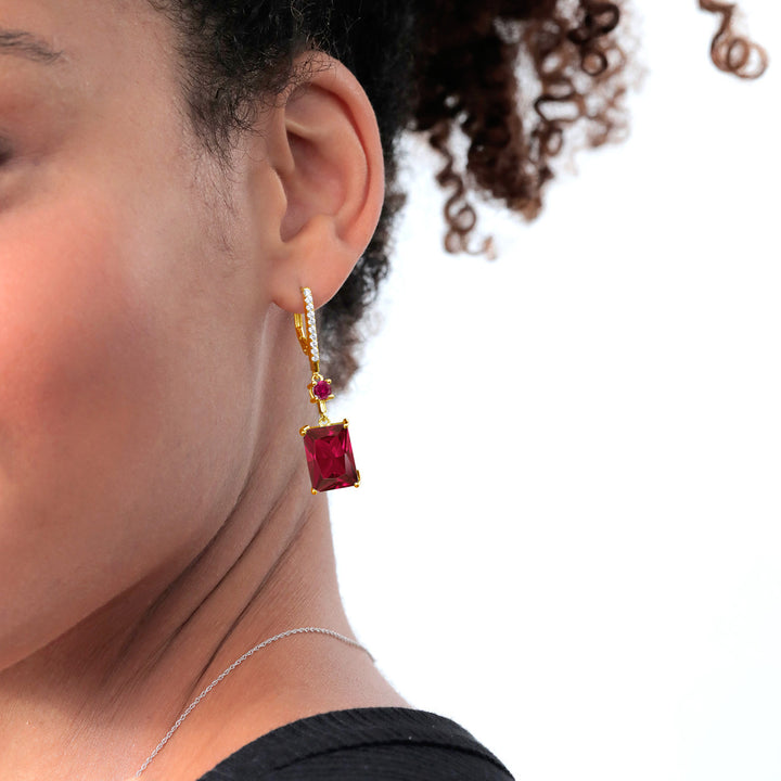 Earrings in 925 Yellow Gold Plated Silver