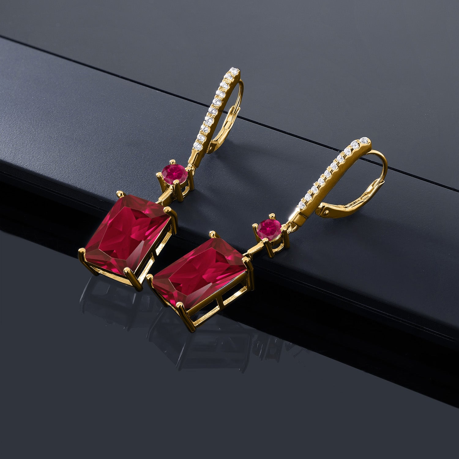 Earrings in 925 Yellow Gold Plated Silver