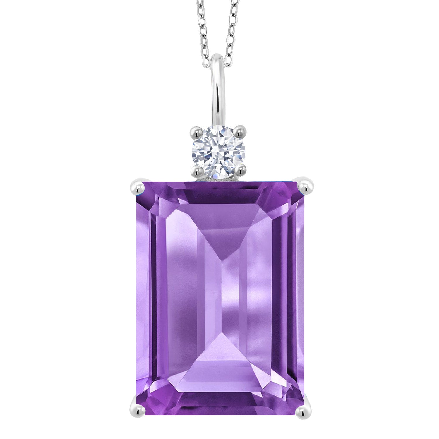 Amethyst - February_Pendant in 925 Sterling Silver