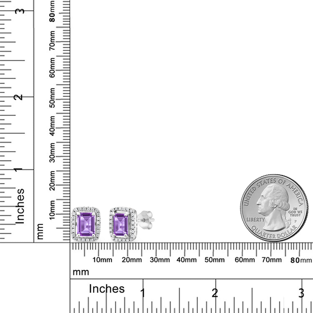 Amethyst - February_Earrings in 925 Sterling Silver