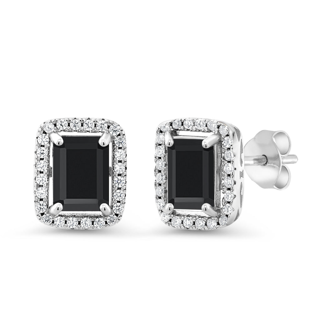 Onyx - December_Earrings in 925 Sterling Silver