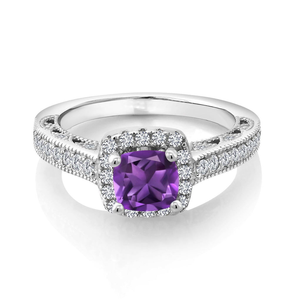 Amethyst - February_8_Ring in 925 Sterling Silver