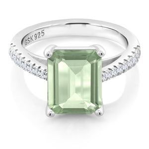 Prasiolite_5_Ring in 925 Sterling Silver