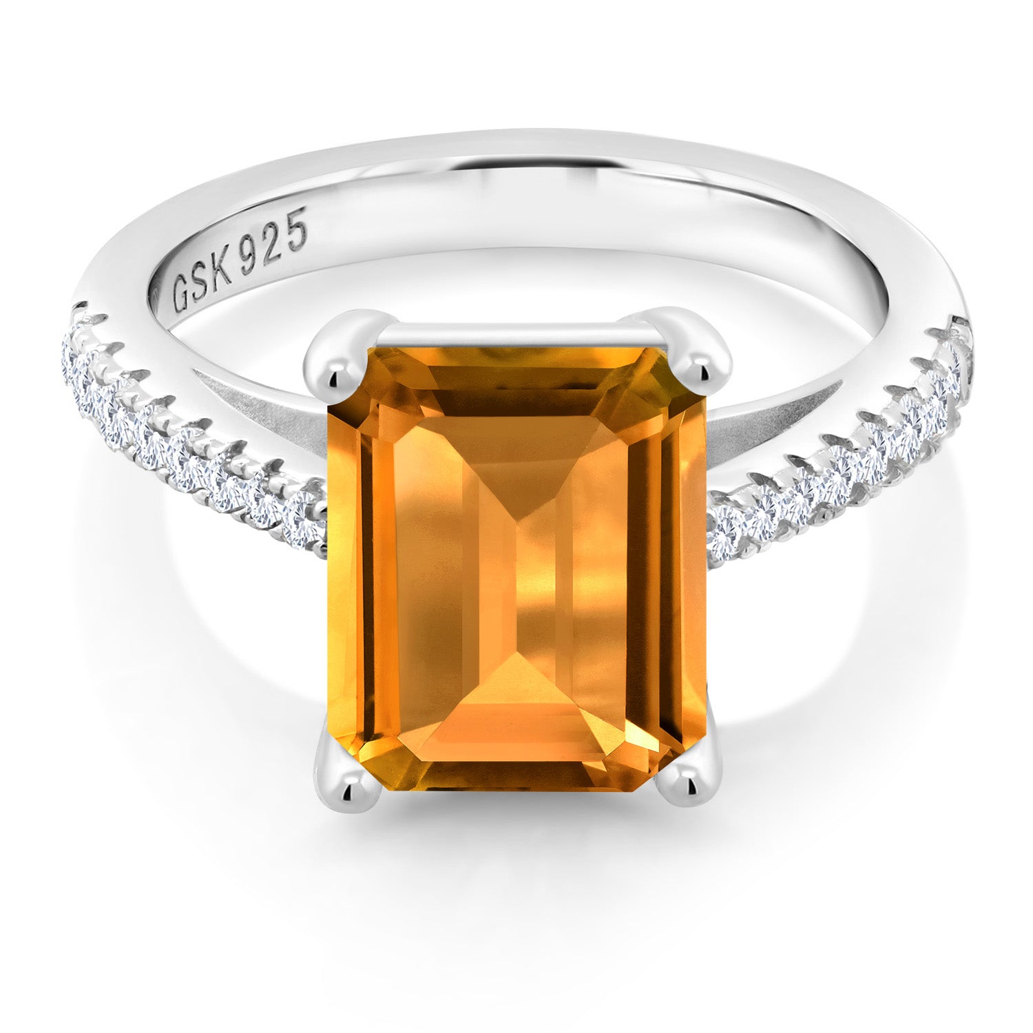 Citrine - November_5_Ring in 925 Sterling Silver