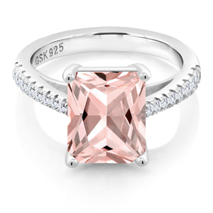 Nano Morganite - October_7_Ring in 925 Sterling Silver