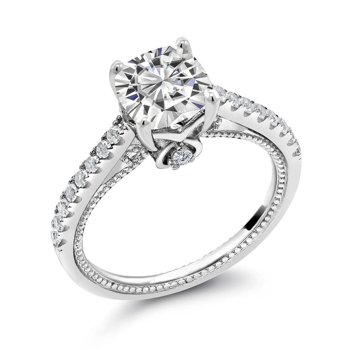 Moissanite - April_6_Ring in 925 Sterling Silver