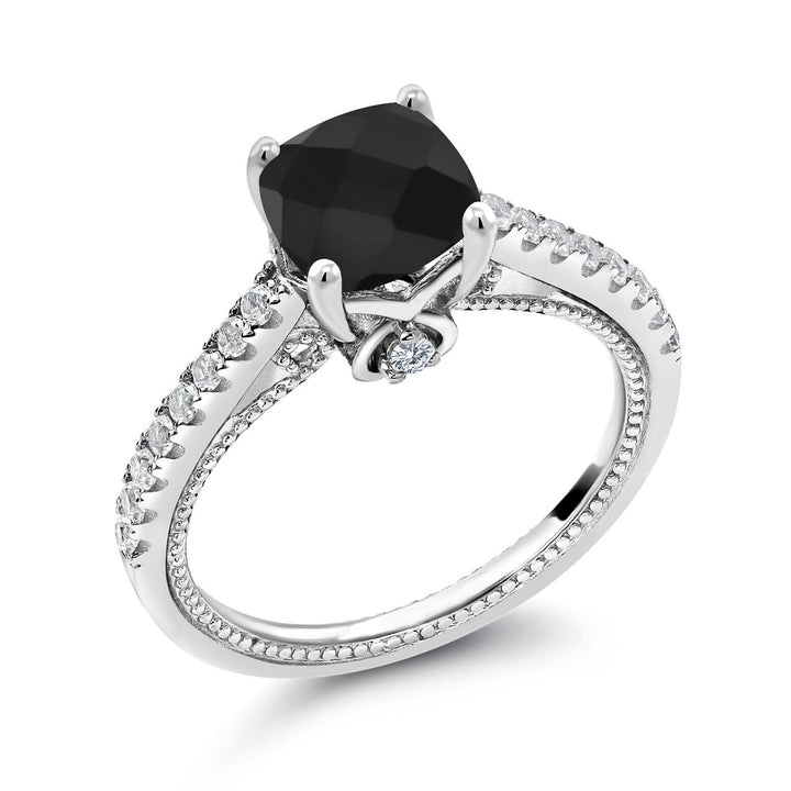 Onyx - December_8_Ring in 925 Sterling Silver