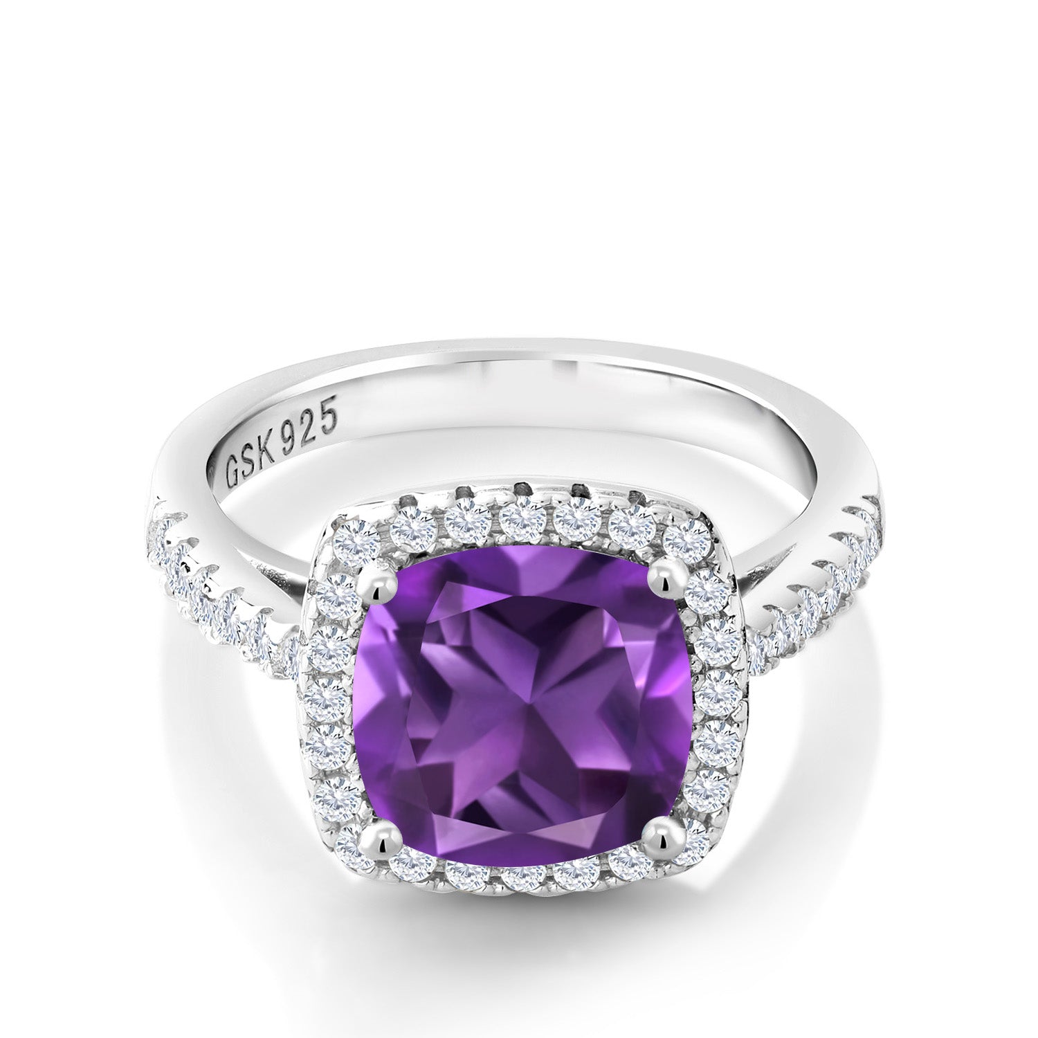 Amethyst - February_8_Ring in 925 Sterling Silver