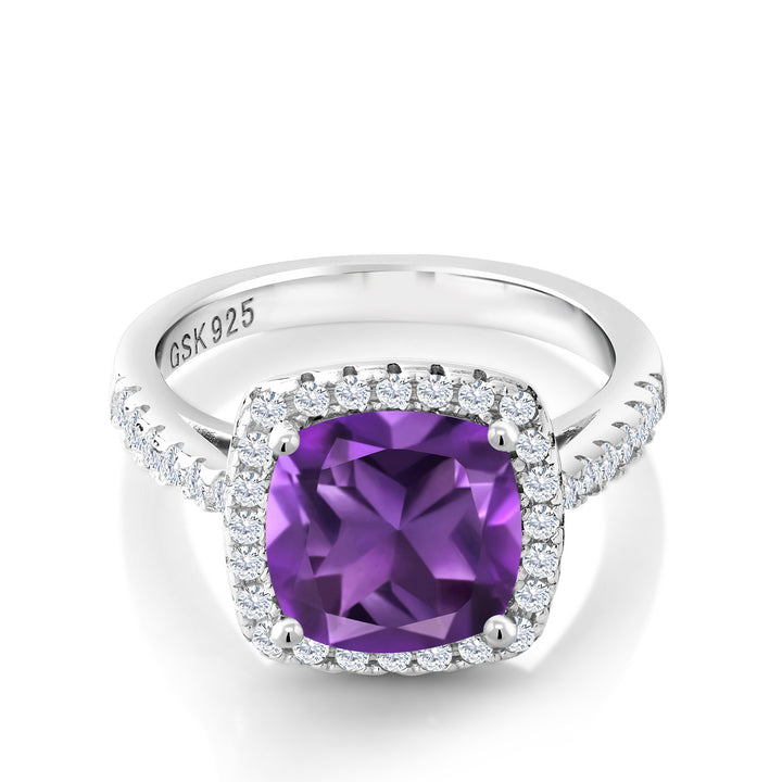 Amethyst - February_8_Ring in 925 Sterling Silver