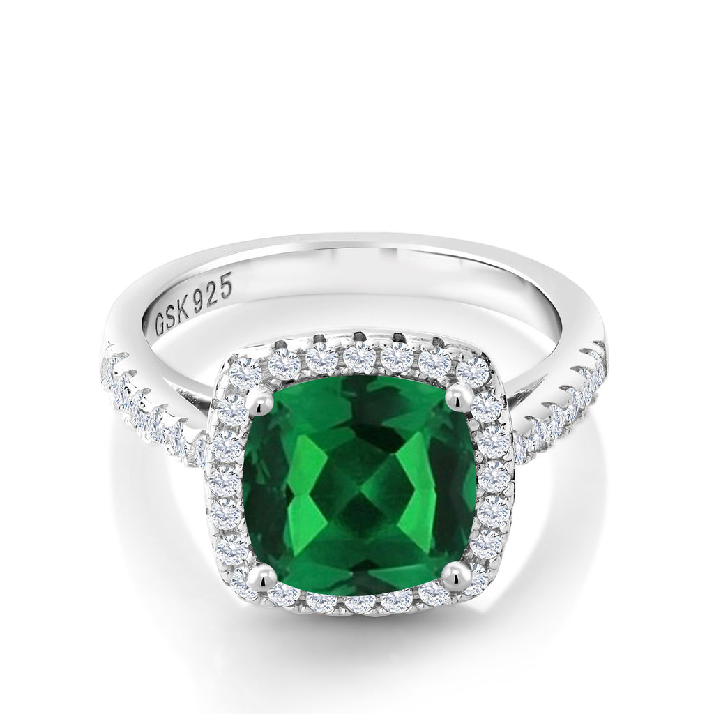 Nano Emerald - May_6_Ring in 925 Sterling Silver