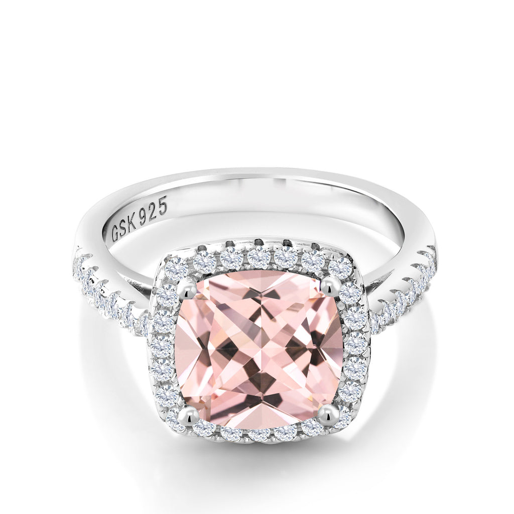 Nano Morganite - October_8_Ring in 925 Sterling Silver