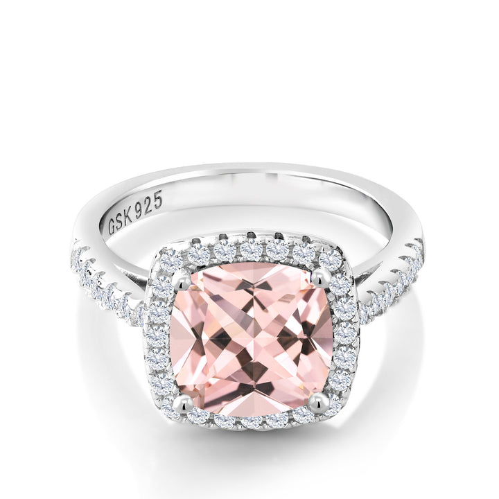 Nano Morganite - October_7_Ring in 925 Sterling Silver