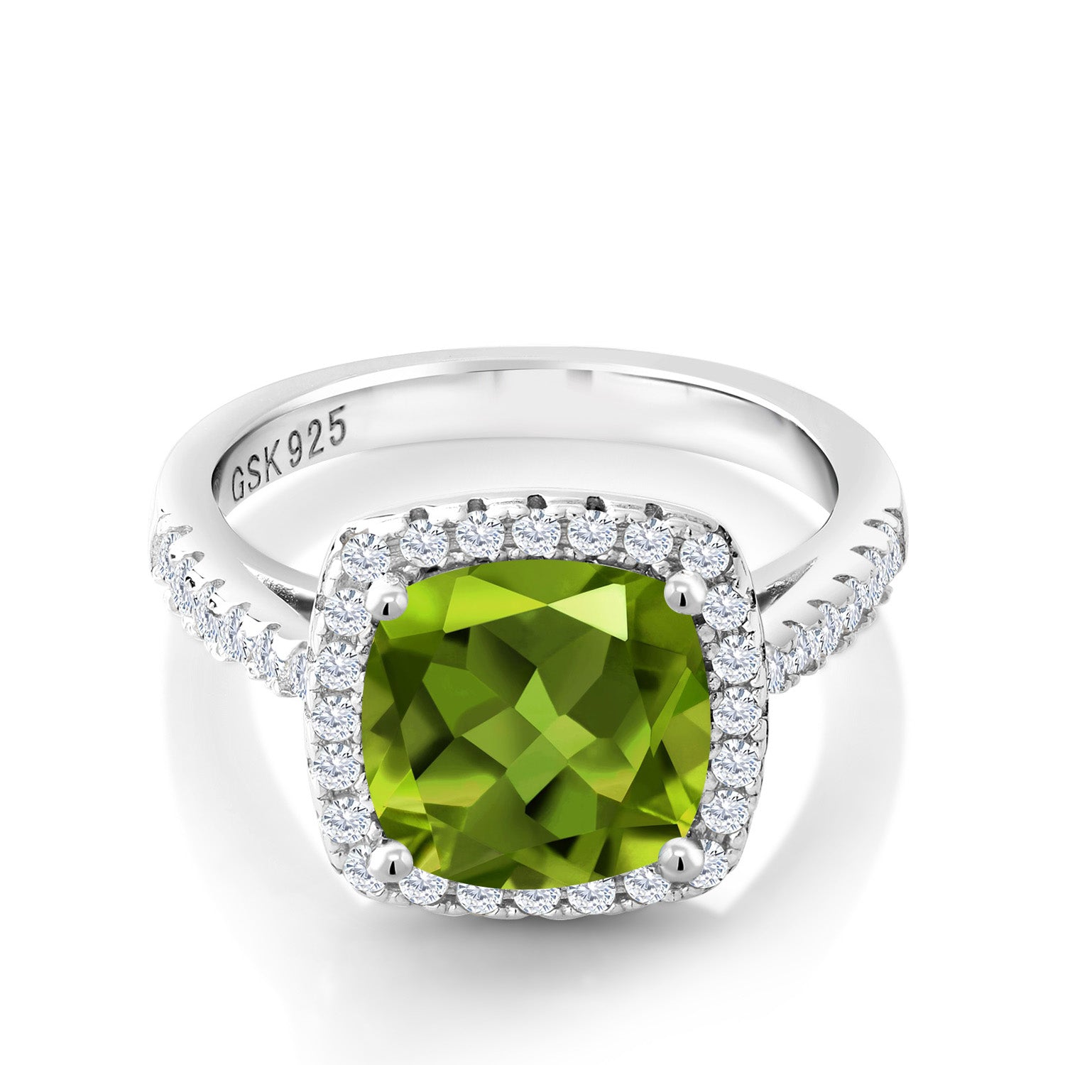 Peridot - August_6_Ring in 925 Sterling Silver