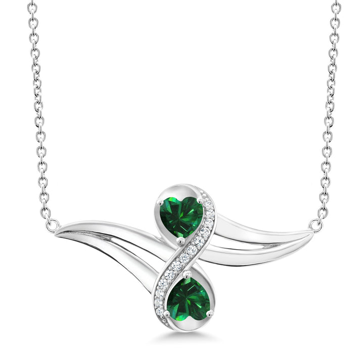 Nano Emerald - May_Necklace in 925 Sterling Silver