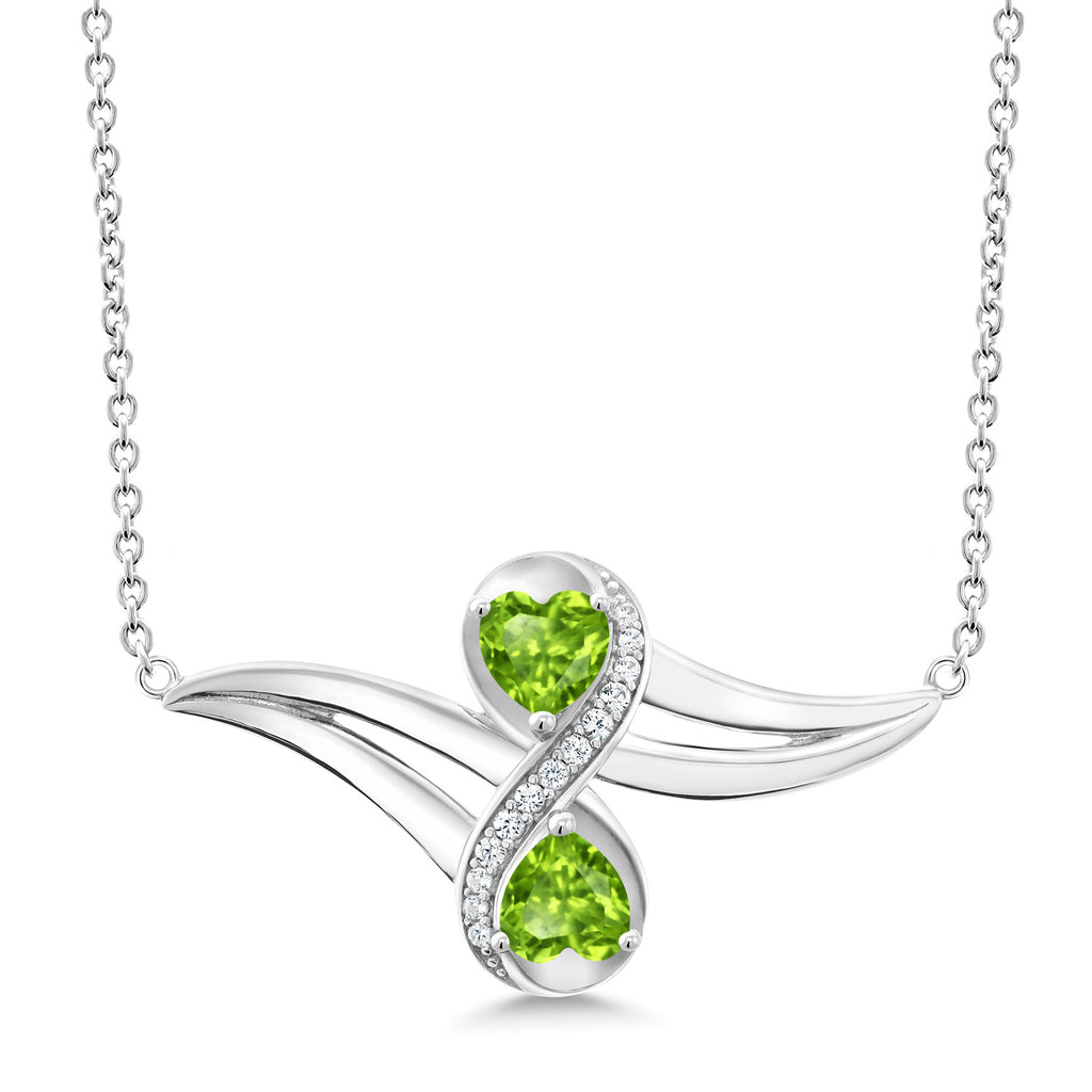 Peridot - August_Necklace in 925 Sterling Silver